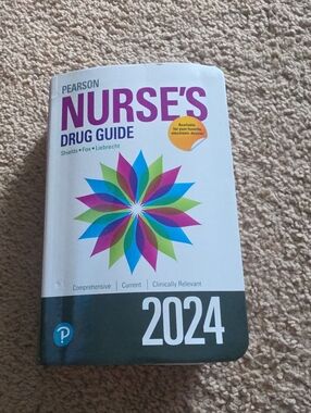 Pearson Nurse's Drug Guide 2024 - White with Multicolor Starburst